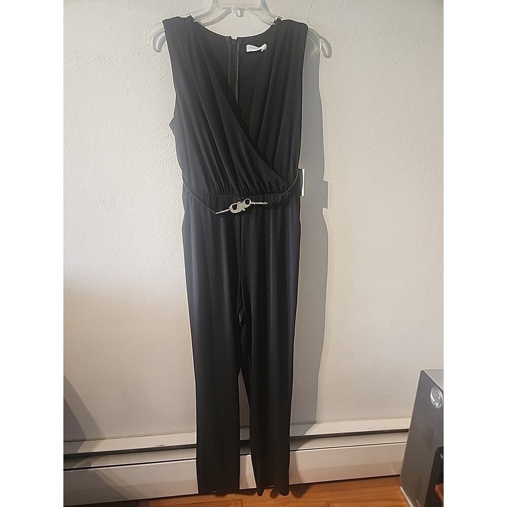 Calvin Klein Black Jumpsuit 1 Piece Pantsuit NWT Size 10 MSRP $139 Romper